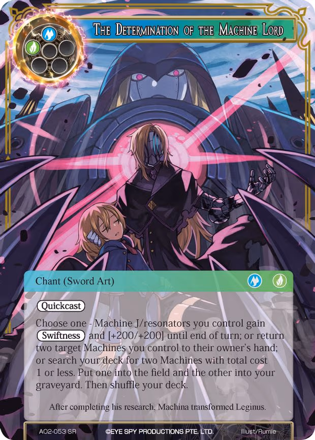 The Determination of the Machine Lord - Super Rare (AO2-053)
