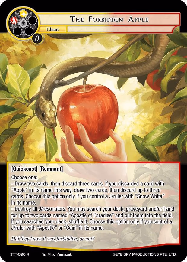 The Forbidden Apple - Rare (TTT-096 R)