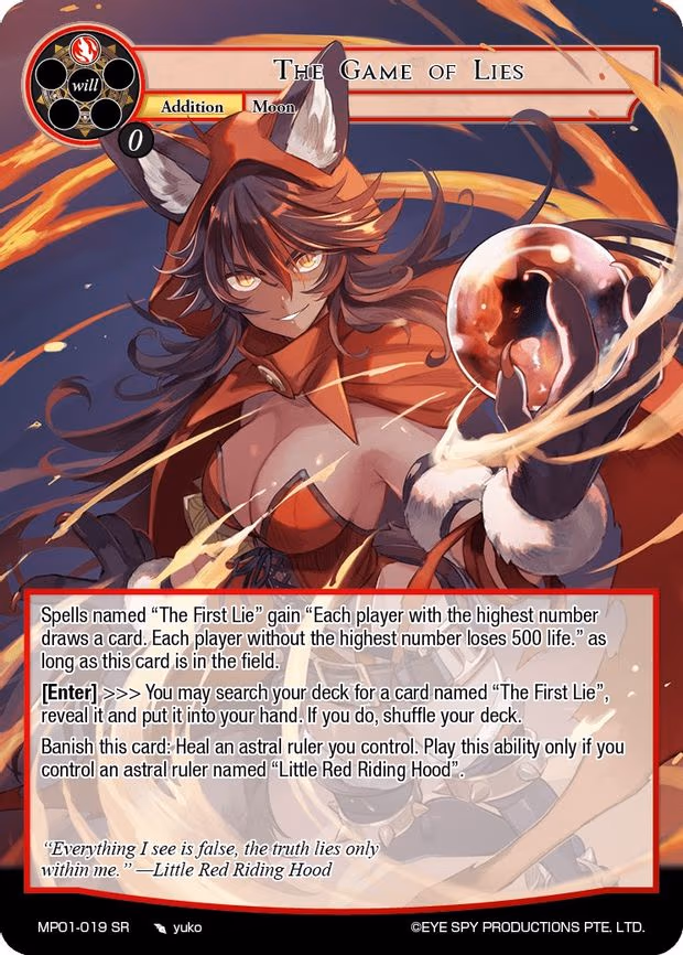 The Game of Lies - Super Rare (MP01-019 SR)