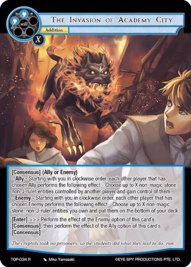 The Invasion of Academy City - Rare (TOP-034 R)