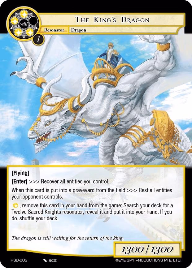 The King's Dragon - Rare (HSD-003)