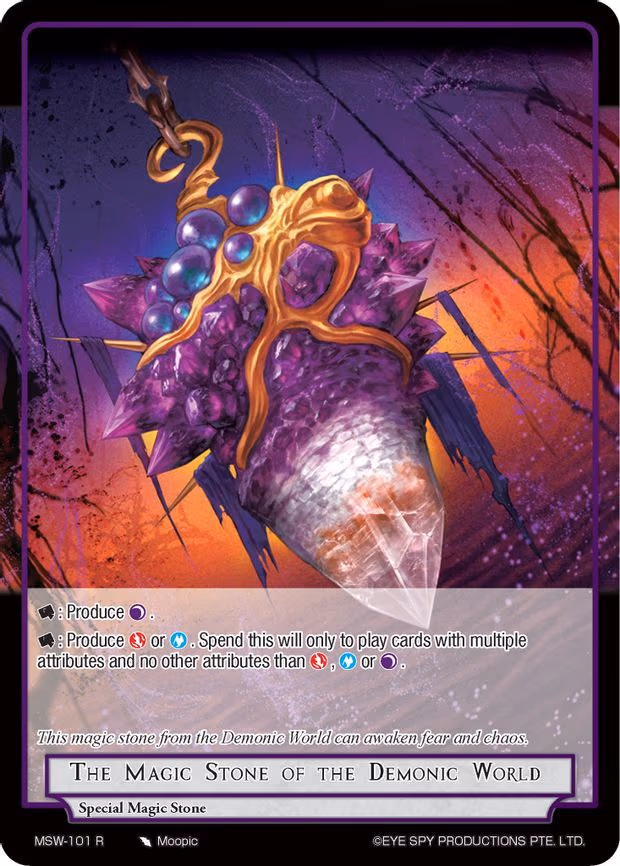 The Magic Stone of the Demonic World - Rare (MSW-101)