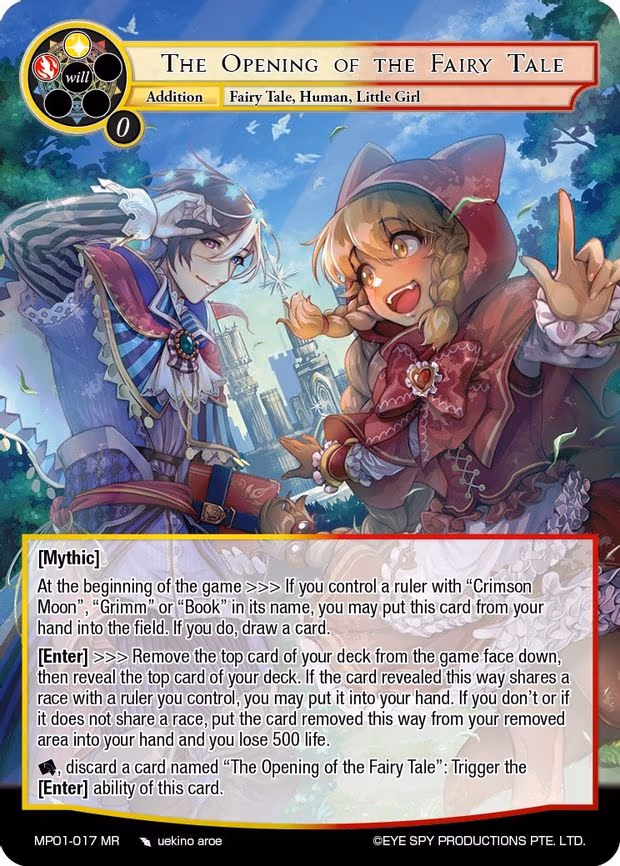 The Opening of the Fairy Tale - Marvel Rare (MP01-017 MR)