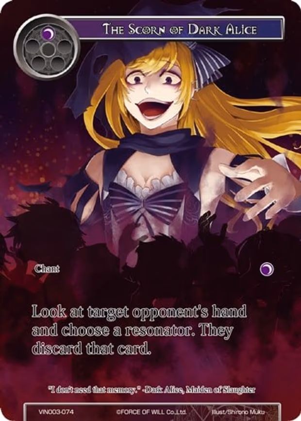 The Scorn of Dark Alice - Rare (VIN003-074)