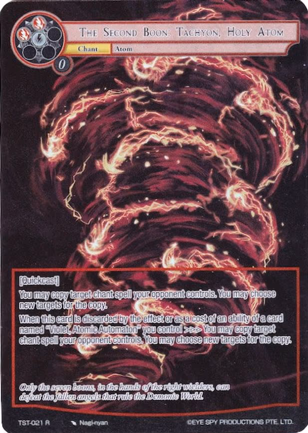 The Second Boon: Tachyon, Holy Atom - Rare (TST-021)