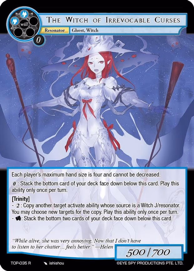 The Witch of Irrevocable Curses - Rare (TOP-035 R)