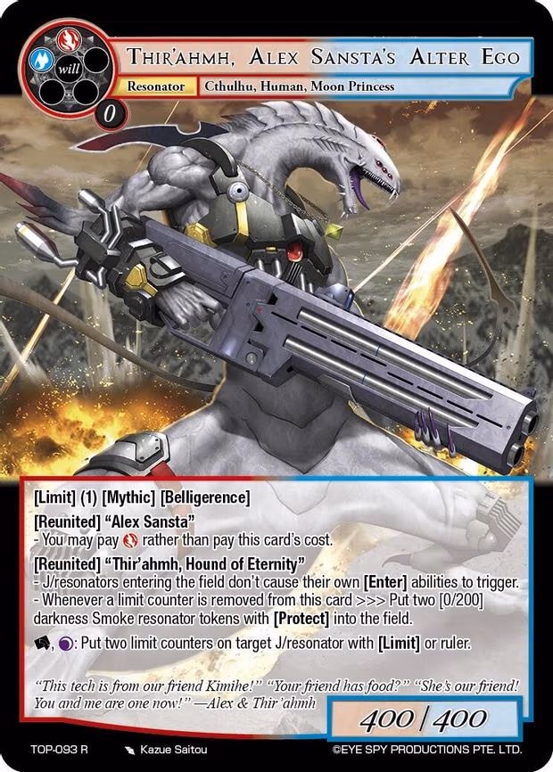 Thir'ahmh, Alex Sansta's Alter Ego - Rare (TOP-093 R)