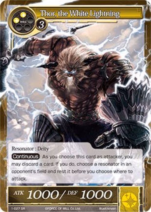 Thor, the White Lightning - Super Rare (1-027)