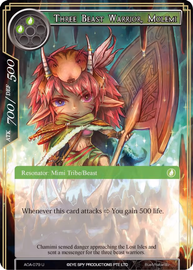 Three Beast Warrior, Molemi - Uncommon (AOA-079)