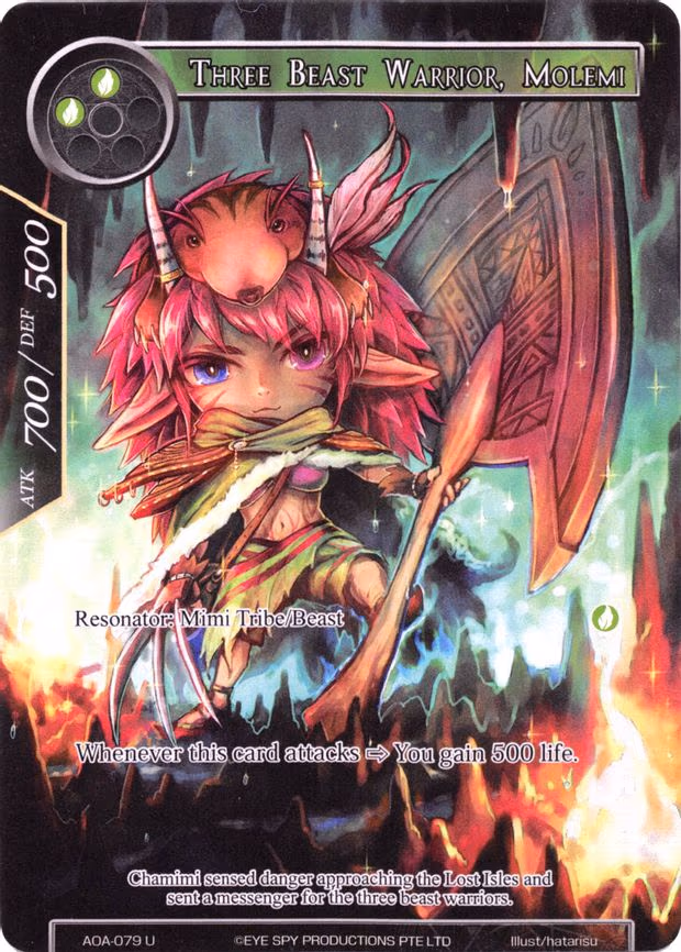 Three Beast Warrior, Molemi - Uncommon (AOA-079)