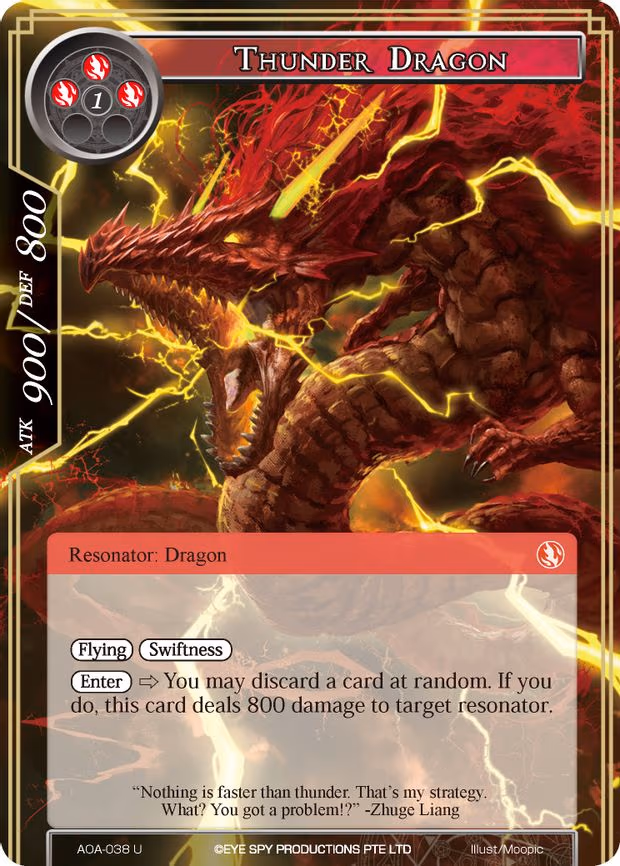 Thunder Dragon - Uncommon (AOA-038)