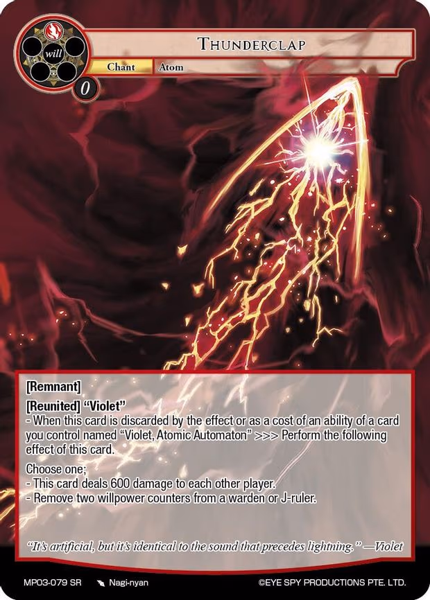 Thunderclap - Super Rare (MP03-079 SR)