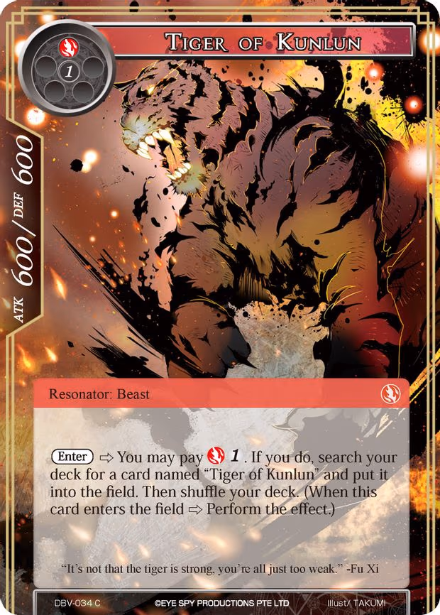 Tiger of Kunlun - Common (DBV-034)