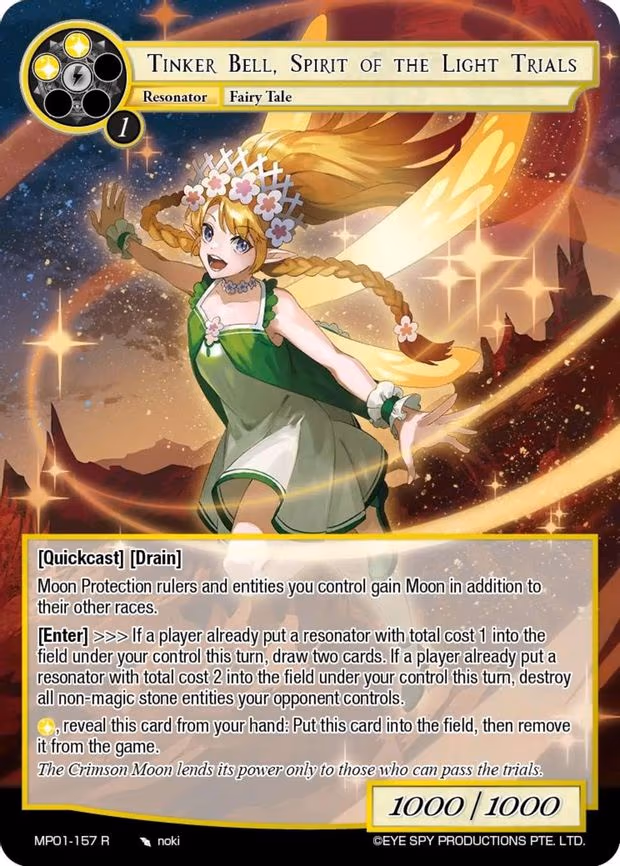 Tinker Bell, Spirit of the Light Trials - Marvel Rare (MP01-157 MR)