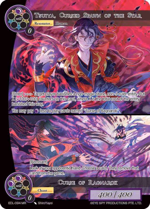 Tsuiya, Cursed Spawn of the Star // Curse of Ragnarok - Marvel Rare (EDL-094)