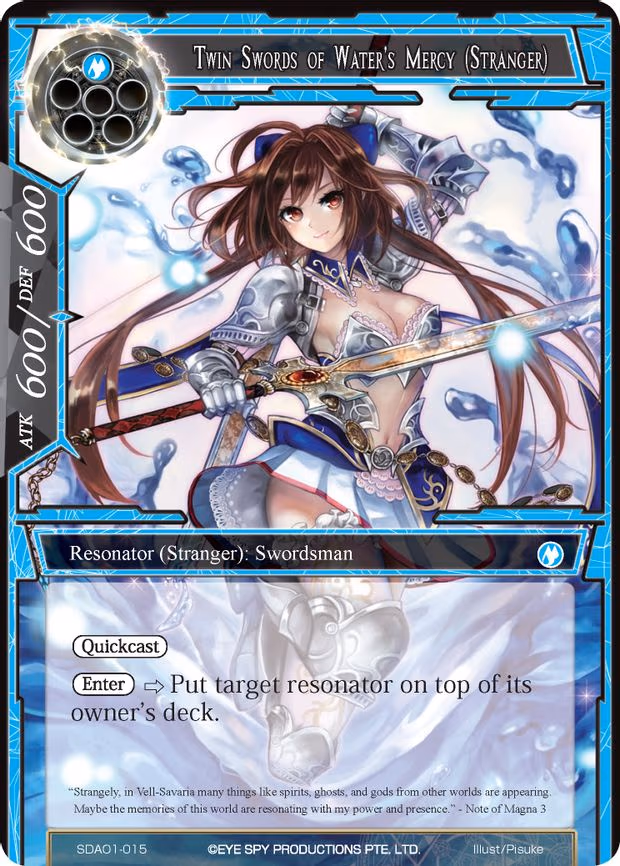 Twin Swords of Water's Mercy (Stranger) - Starter Exclusive (SDAO1-015)
