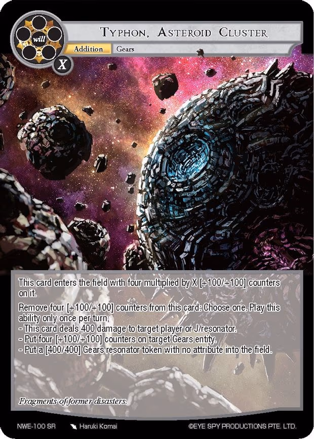 Typhon, Asteroid Cluster - Super Rare (NWE-100 SR)