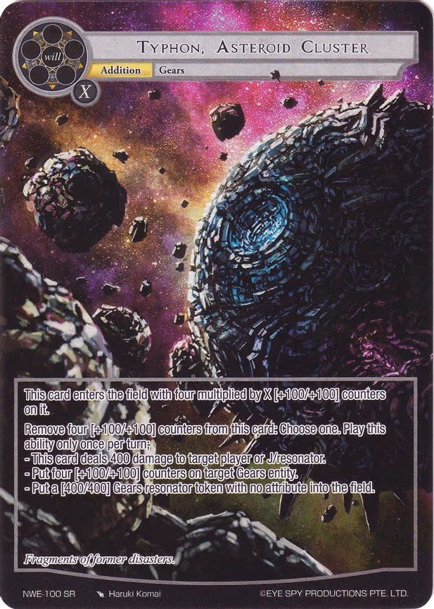Typhon, Asteroid Cluster - Super Rare (NWE-100 SR)