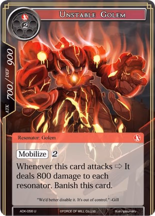 Unstable Golem - Uncommon (ADK-056)