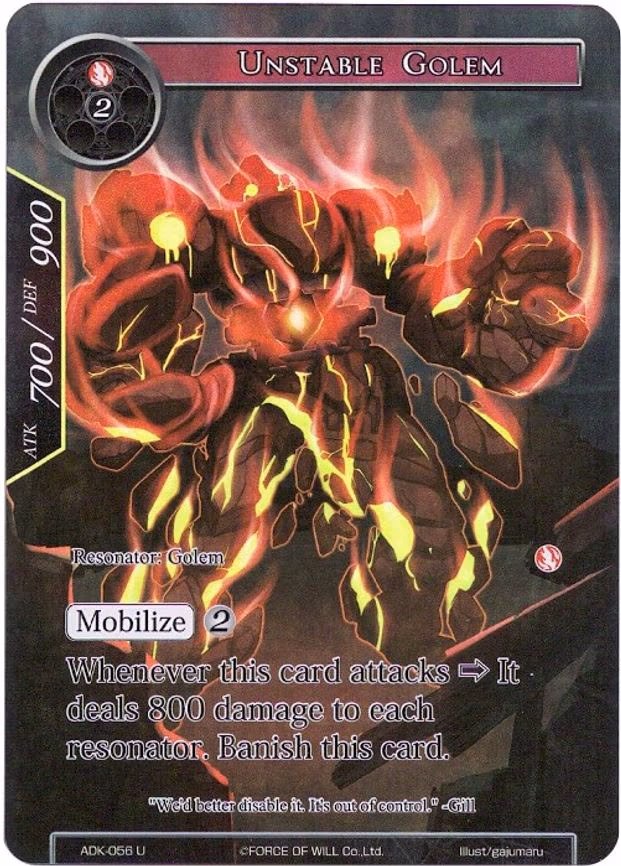 Unstable Golem - Uncommon (ADK-056)