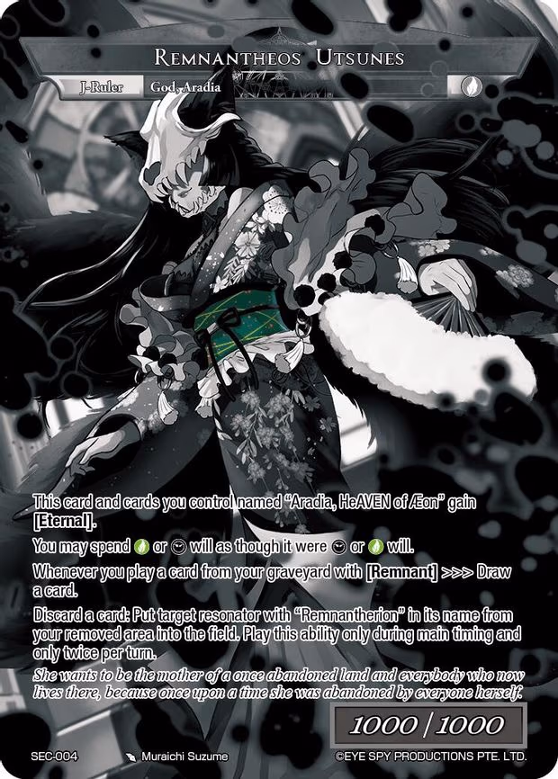 Utsunes, Phosphorescent Priestess // Remnantheos Utsunes - Uber Rare (SEC-004)