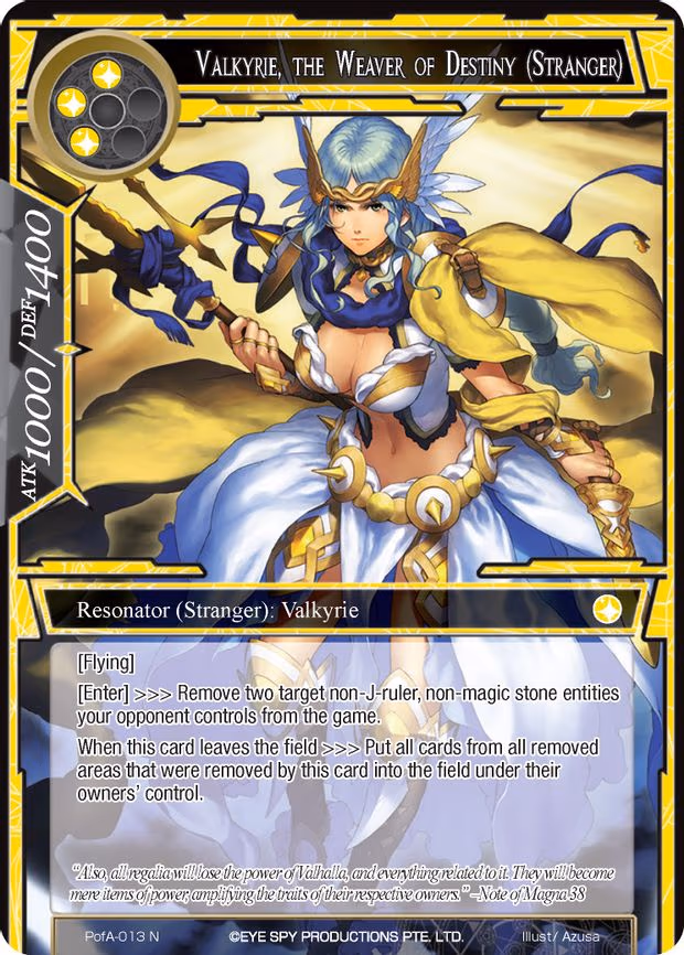Valkyrie, the Weaver of Destiny (Stranger) - Normal (PofA-013)
