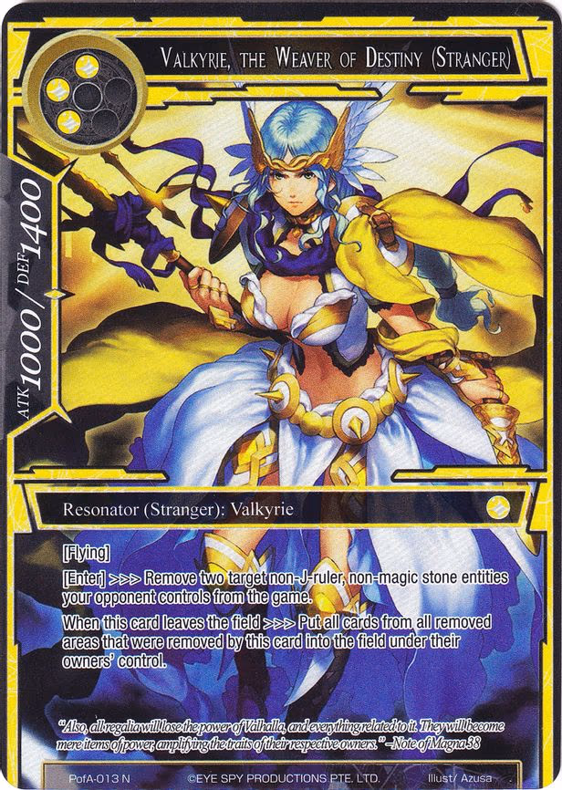 Valkyrie, the Weaver of Destiny (Stranger) - Normal (PofA-013)