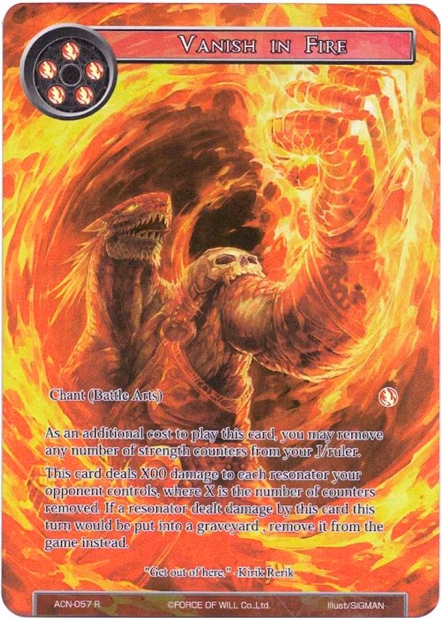 Vanish in Fire - Rare (ACN-057)