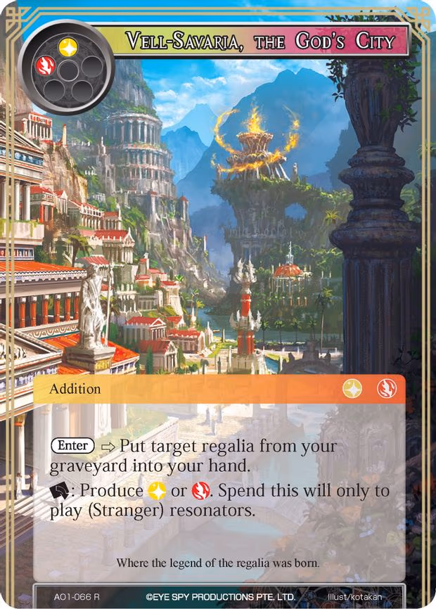Vell-Savaria, the God's City - Rare (AO1-066)