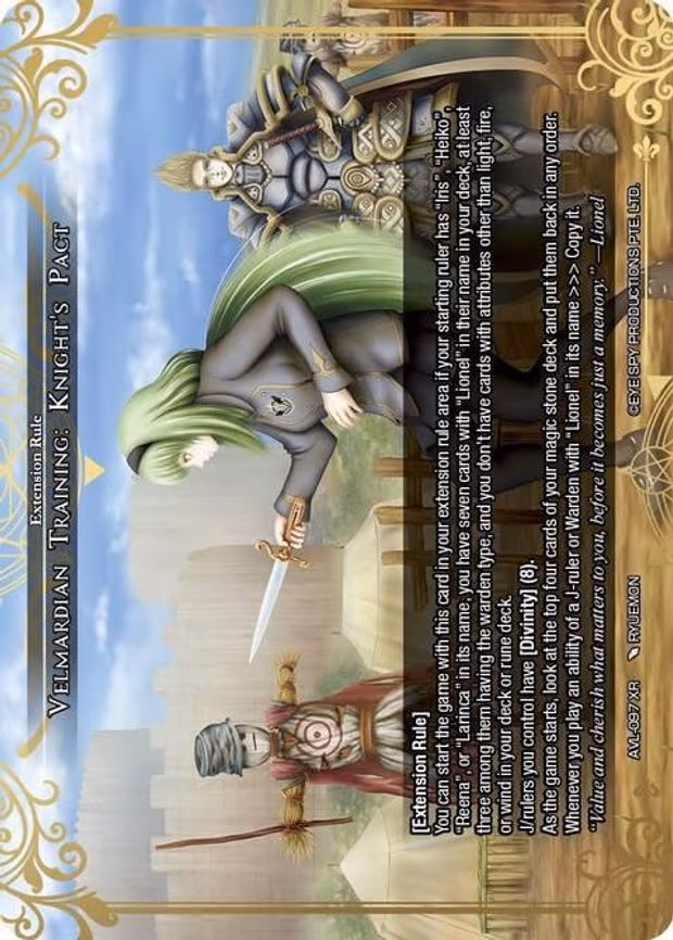 Velmardian Training: Knight's Pact - XR (AVL-097 XR)