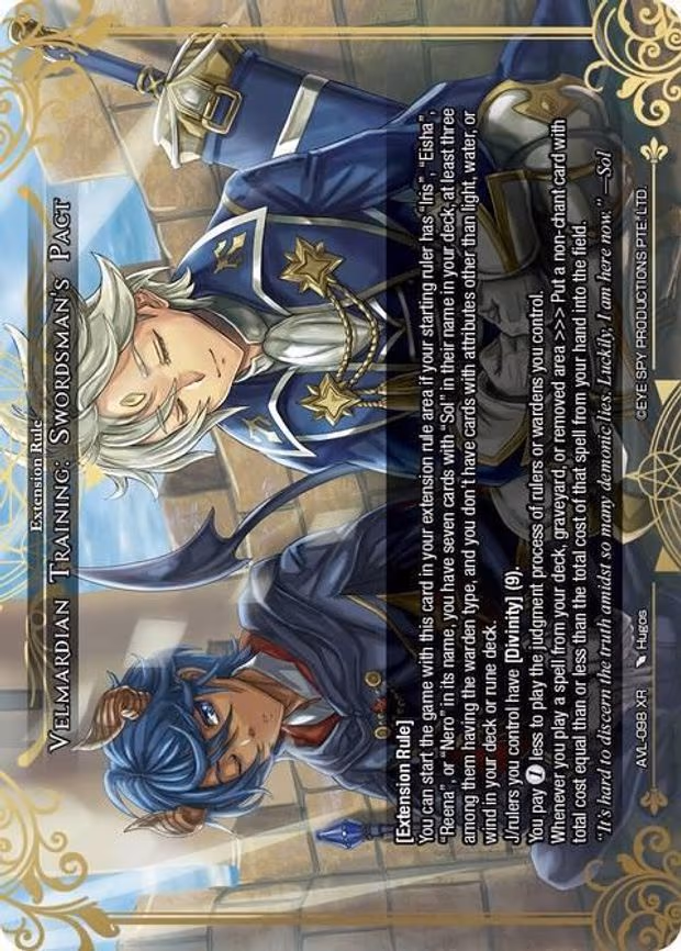 Velmardian Training: Swordsman's Pact - XR (AVL-098 XR)