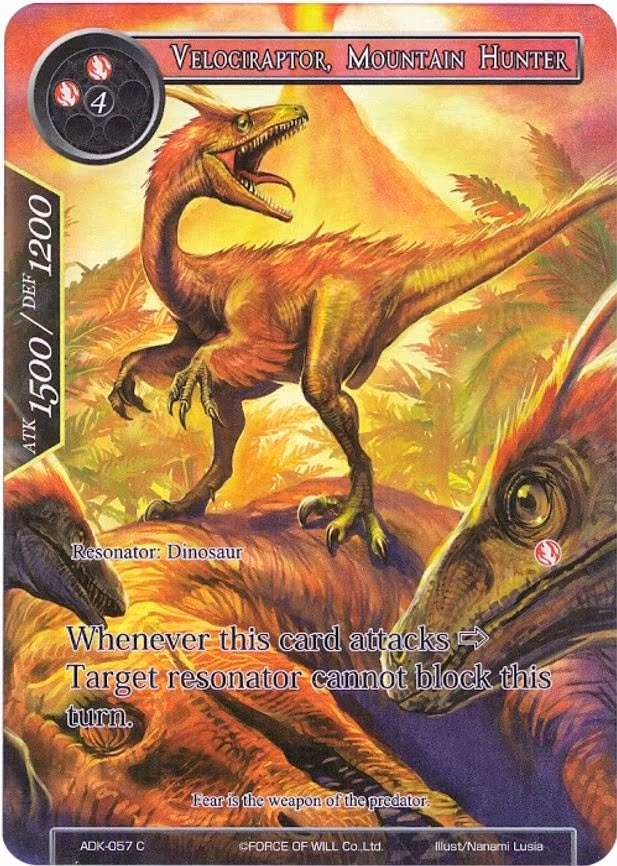 Velociraptor, Mountain Hunter - Common (ADK-057)