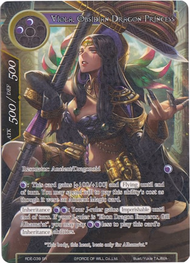 Viola, Obsidian Dragon Princess - Super Rare (RDE-039)