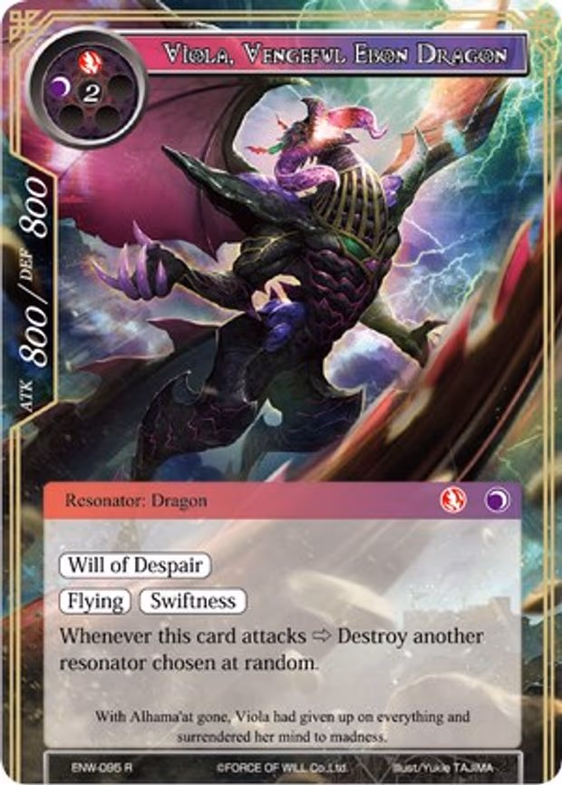 Viola, Vengeful Ebon Dragon - Rare (ENW-095)