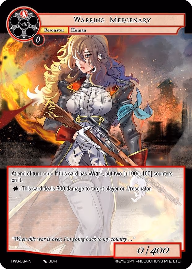 Warring Mercenary - Normal (TWS-034 N)