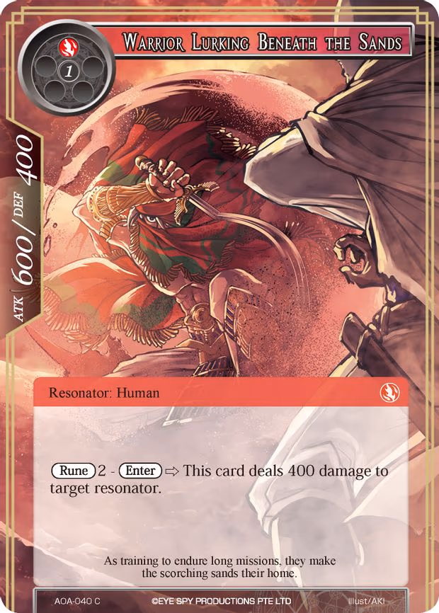 Warrior Lurking Beneath the Sands - Common (AOA-040)