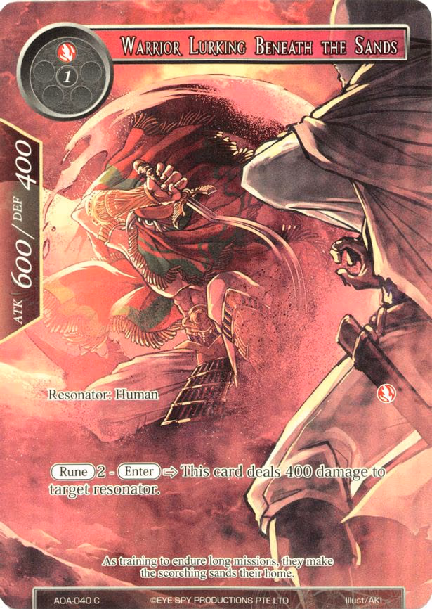 Warrior Lurking Beneath the Sands - Common (AOA-040)