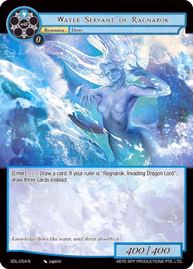 Water Servant of Ragnarok - Normal (EDL-054)