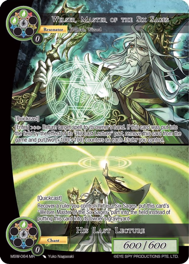Welser, Master of the Six Sages // His Last Lecture - Marvel Rare (MSW-064)