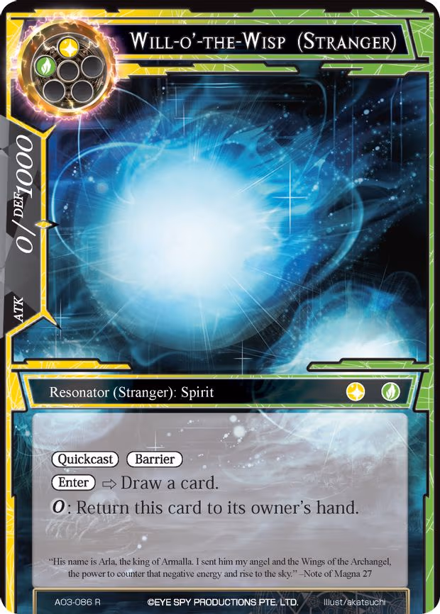 Will-o'-the-Wisp (Stranger) - Rare (AO3-086)