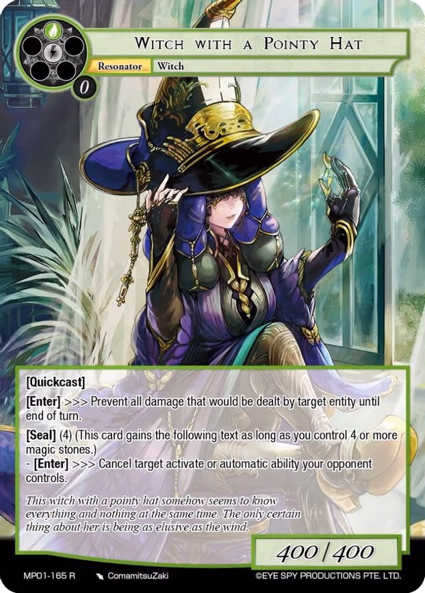 Witch With A Pointy Hat - Rare (MP01-165 R)