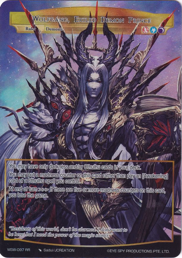 Wolfgang, Exiled Demon Prince - Ruler Rare (MSW-097 RR)