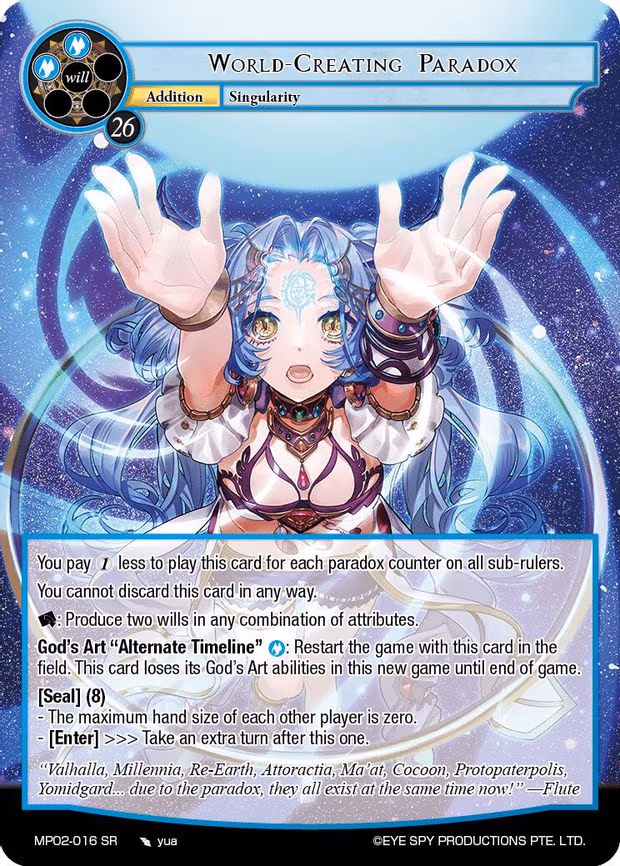 World-Creating Paradox - Super Rare (MP02-016 SR)
