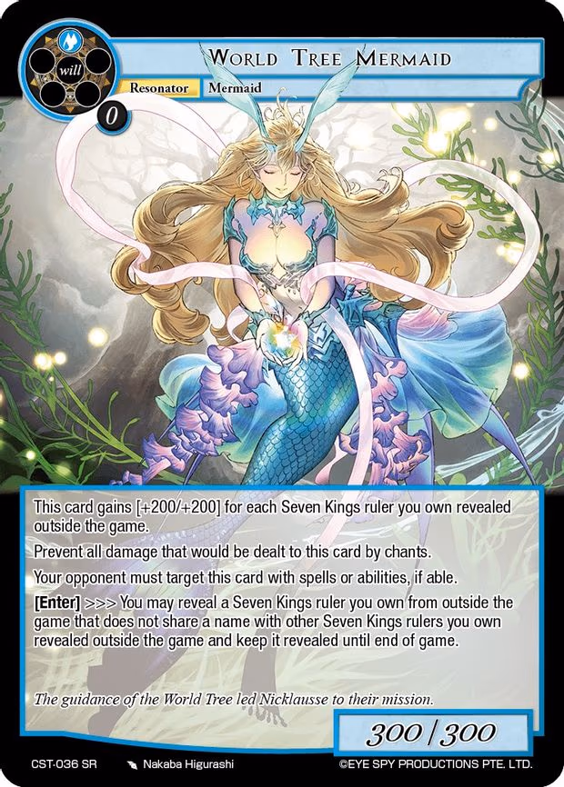 World Tree Mermaid - Super Rare (CST-036 SR)