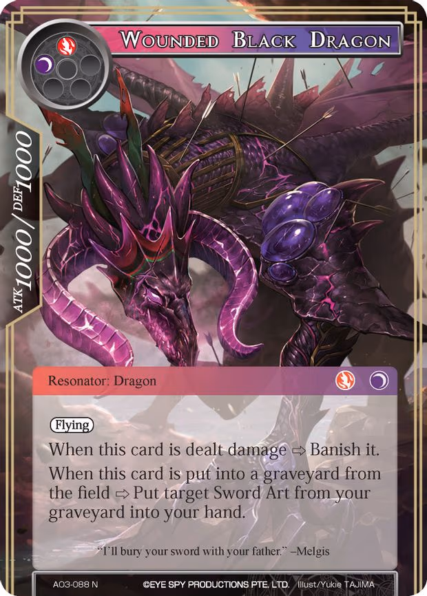 Wounded Black Dragon - Normal (AO3-088)