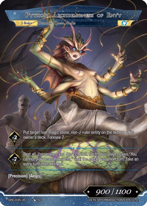 Writhing Demoness, Python // Python Archdemoness of Envy - Marvel Rare (DRC-035 JR)