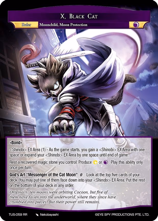 X, Black Cat - Ruler Rare (TUS-059 RR)