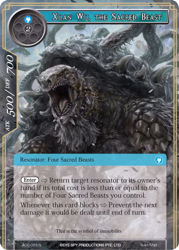 Xuan Wu, the Sacred Beast - Normal (AO2-023)
