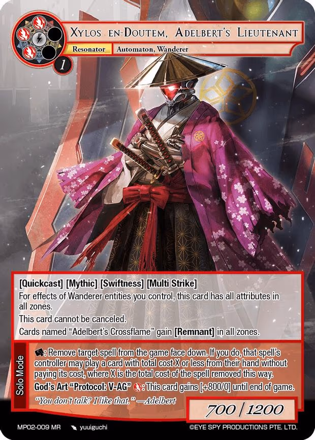 Xylos en-Doutem, Adelbert's Lieutenant - Marvel Rare (MP02-009 MR)