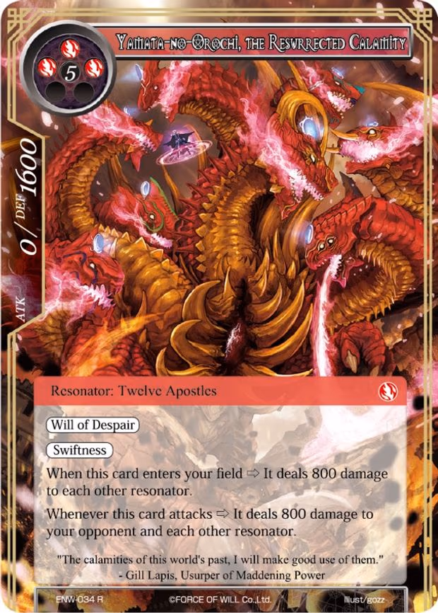 Yamata-no-Orochi, the Resurrected Calamity - Rare (ENW-034)
